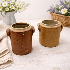 Lot 2 petits pots à graisse