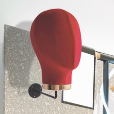 Tête de mannequin murale, serre-tête, présentoir pour perruques, décoration