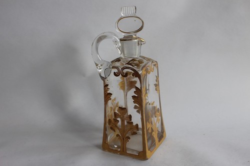 Carafe cristal émaillé - , or