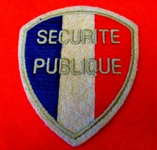 PATCH - EMBROIDERED - POLICE - SECURITY - PUBLIC - sewn