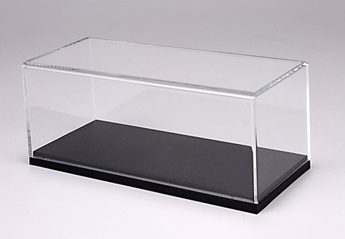 Vitrine plexiglas avec - , socle