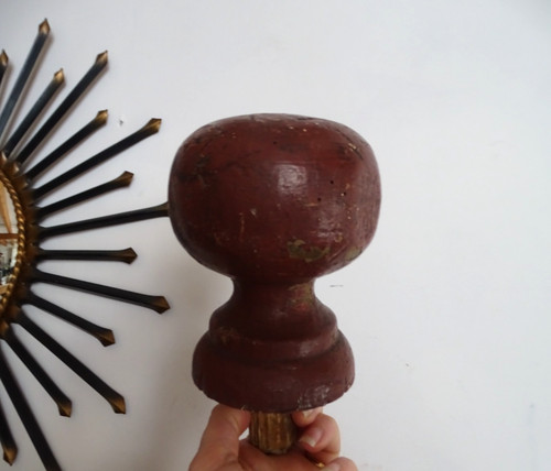 Boule rampe escalier bois - boule,