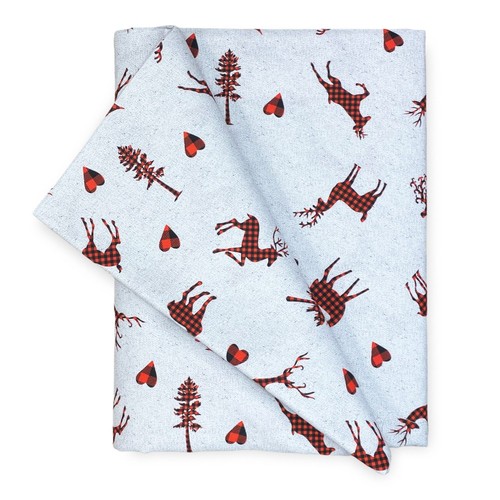Tablecloth coton cerf - coton, gris