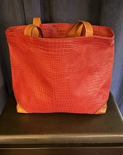 Brics Pebbled Red Travel Tote