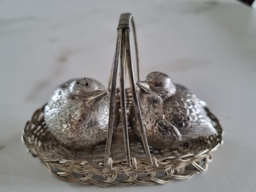 Sel poivre oiseaux - , métal