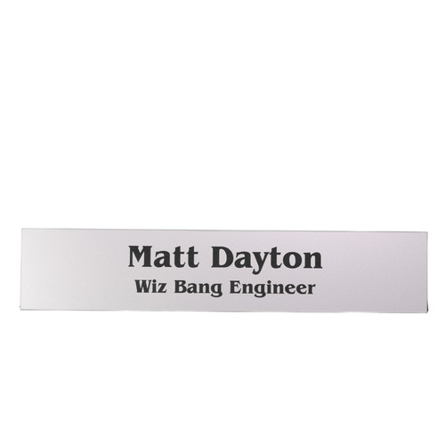Name plate for office desk - plate, or