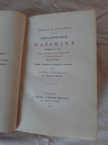 Bibliothèque mazarine 1867 - mazarine,