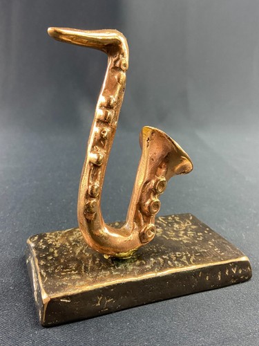 Sujet sculpté saxophone en - sculpté,