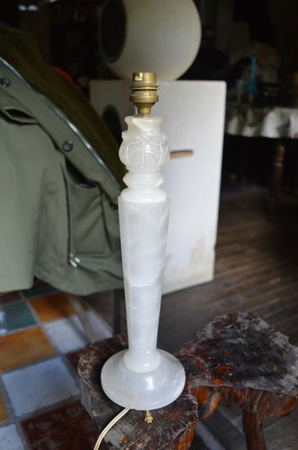 Lampe albâtre colonne néo - lampe,
