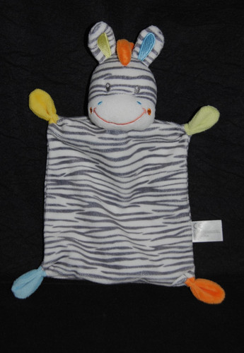 Doudou plat zèbre nicotoy - plat,