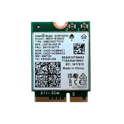 Carte wifi intel ax201ngw - carte,