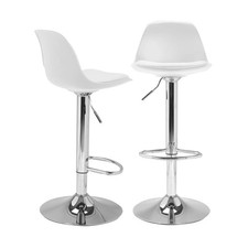 Lot de 2 tabourets de bar KARL