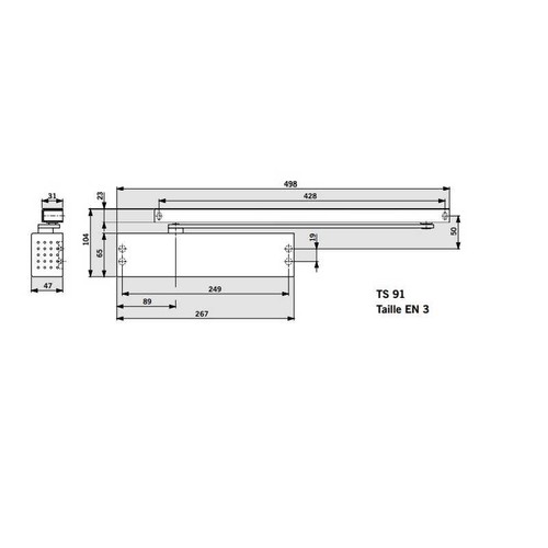 Ferme porte 91b - 91b, universel