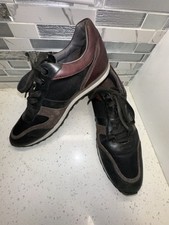 HUGO BOSS Men's Runbio Tex Sneaker Black Leather Casual Trainers Size 44 EU