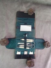 SEWING KIT, bag, antique, leather.