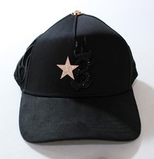 Gorra Barbas Hats B Star Rose Gold Snapback Suede Brim Cap CD4 Black One Size 