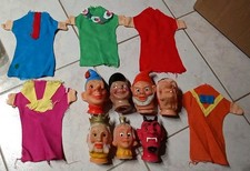 7 marionnettes à mains en