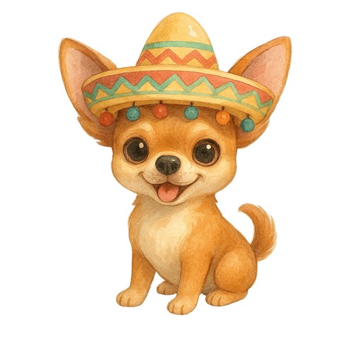 Autocollants chihuahua - 3, x