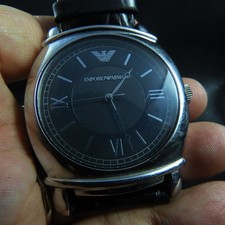 All Steel Emporio Armani Modern Shape Quartz Men Watch