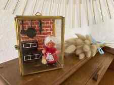 23 ⚜️  Ancienne Petite Vitrine en Verre et Laiton Miniature Petite Mémé Vintage