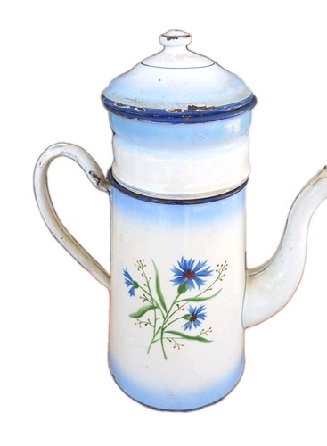 Ancienne cafetière tôle - cafetière,