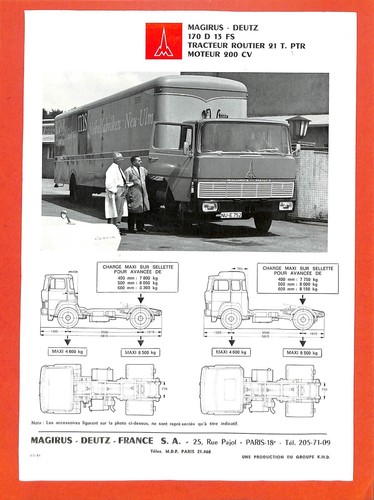 Magirus deutz 170 tractor - magirus,