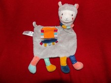 Doudou Plat LAMA Gris Orange