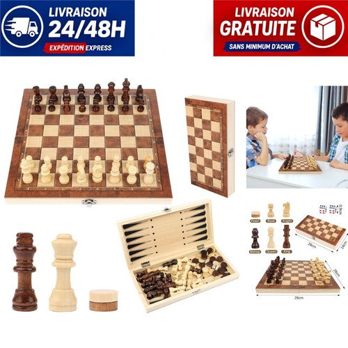 Jeu échecs bois - en, 3