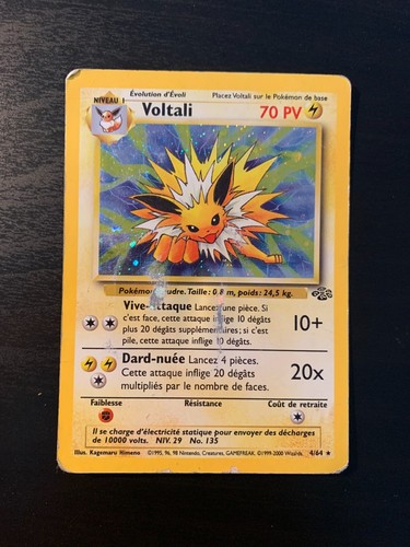 Carte pokémon voltali 4 64 - carte,