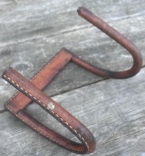 Porte Manteau Serre Livre Jacques Adnet Cuir Gainé Design Vintage Art Deco