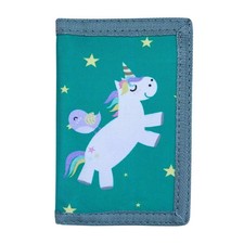 Portefeuille fin en toile avec