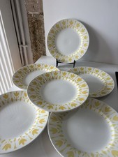 6 Assiettes Plates faïence de