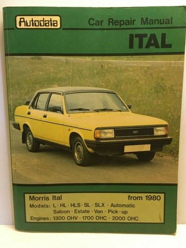 Autodata morris ital de 1980 - autodata,