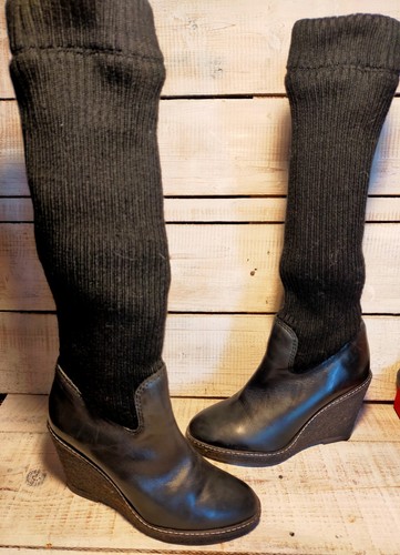 Bottes compensées chaussettes - compensées,