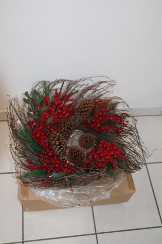 Couronne noel porte - couronne,