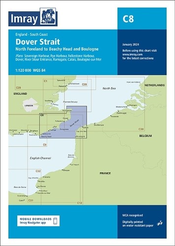 Imray series dover strait - c8,