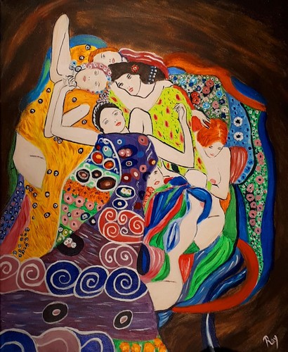 Klimt les vierges peinture - les,