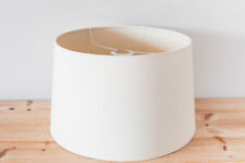 Grand-Abat Jour en Tissu Blanc pour Lampe de remplacement ou Lustre