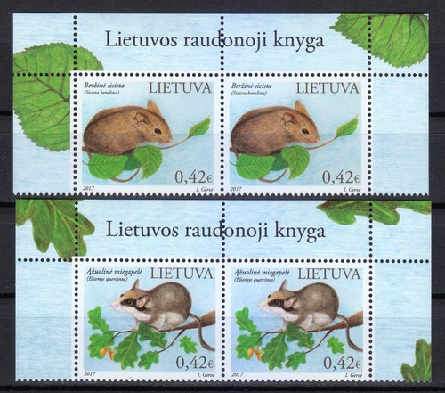 Lituanie 2017 mnh top paires - lituanie,