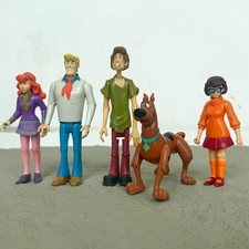 5pcs Scooby Doo Mystery Mates Gang Fred Daphne Velma Shaggy Crew Figures Kid Toy