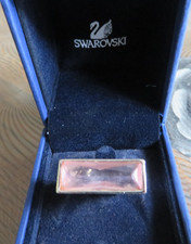 SWAROVSKI bague cristal rose.