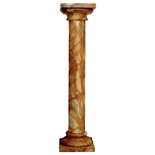 Colonne marbre jaune de - colonne,
