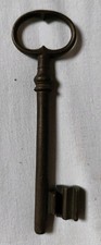 Ancienne Clé Clef Fer Forgé Serrure Porte Château Eglise Manoir 14 Cm / Ref C2