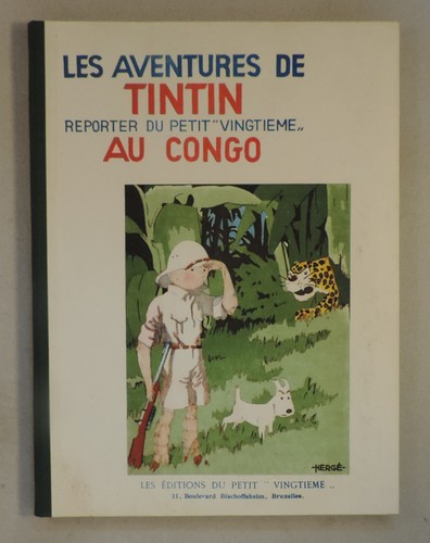Tintin congo fac simile - tintin, au