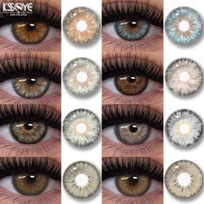 1 Paire De Lentilles De Contact De Couleur Naturelle Cleopatra Série 2.0 Pour Le