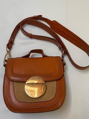Sac besace carrée - , daim