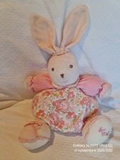 Doudou Lapin boule lilirose