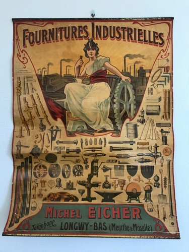 Ancienne affiche publicitaire - ancienne,