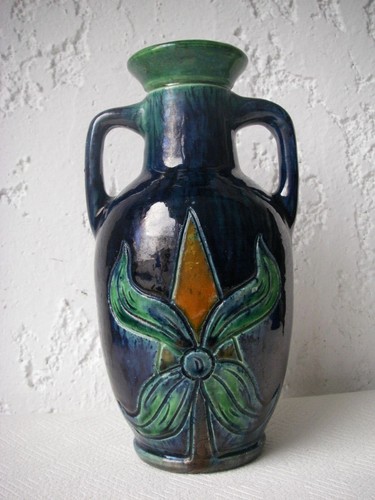 21cm superbe vase amphore - h:,