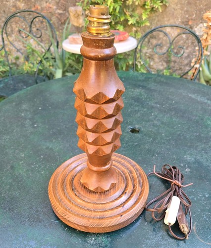 Pied lampe dudouyt bois - de, en